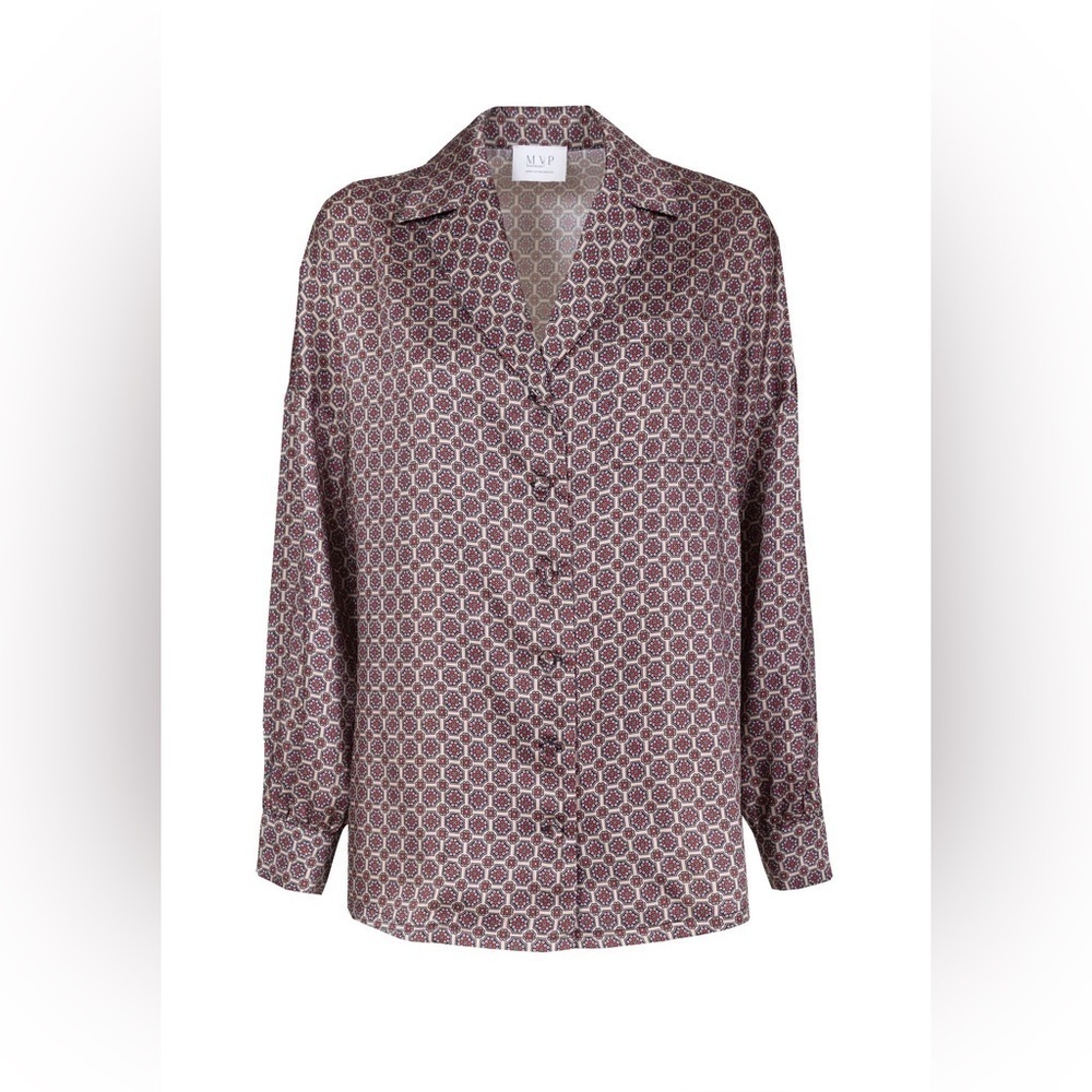 MVP Wardrobe “Stampa Cravatteria” Liberty Button Down Shirt